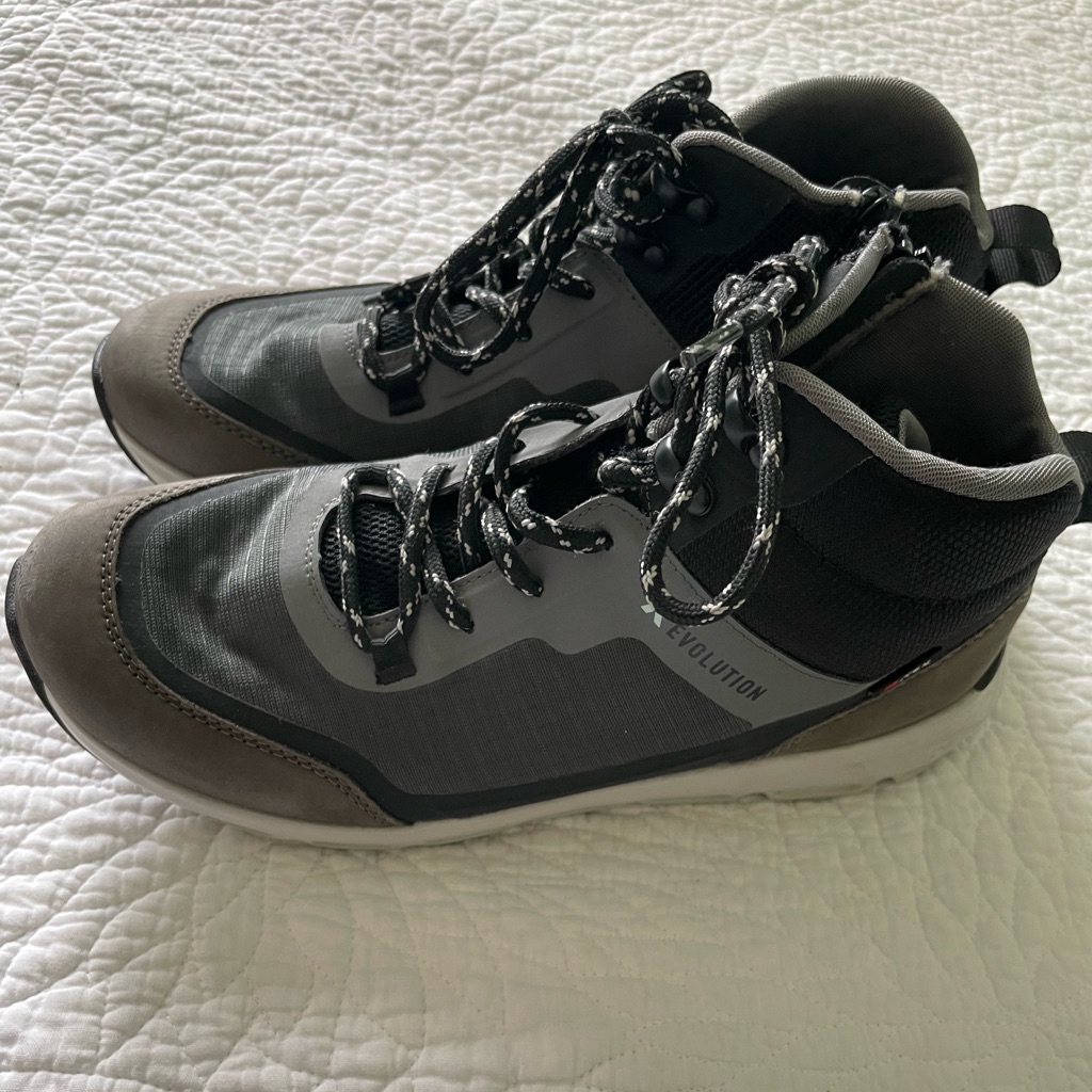 Rieker Gray And Black Winter Boots